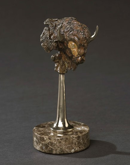 Barry Stein Bison Bronze Miniature